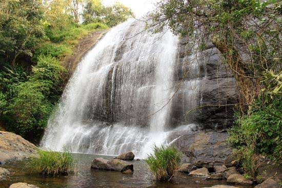beautiful waterfall in coorg